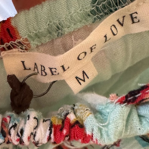 Label of Love ATL Floral Halter Low Back Fresh Mint Dress Medium - Picture 10 of 10